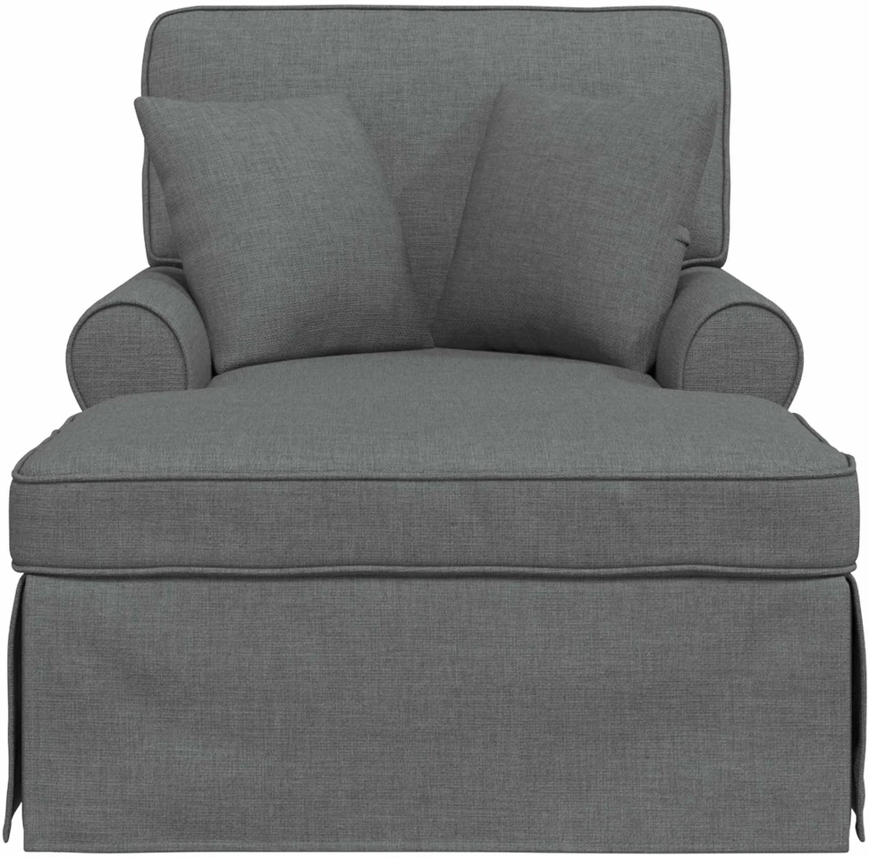 Sofa Faina su sijonu 3 vnt. Tamsiai pilka audinys 91 x 157 x 91 cm