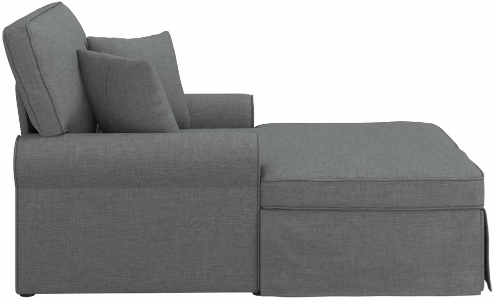 Sofa Faina su sijonu 3 vnt. Tamsiai pilka audinys 91 x 157 x 91 cm