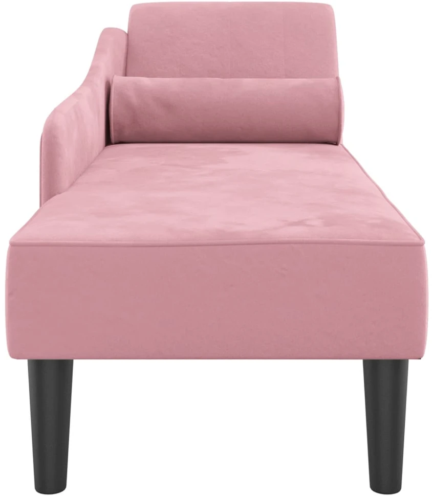Poilsio sofa su pagalvėlėmis, rožinės spalvos, aksomas