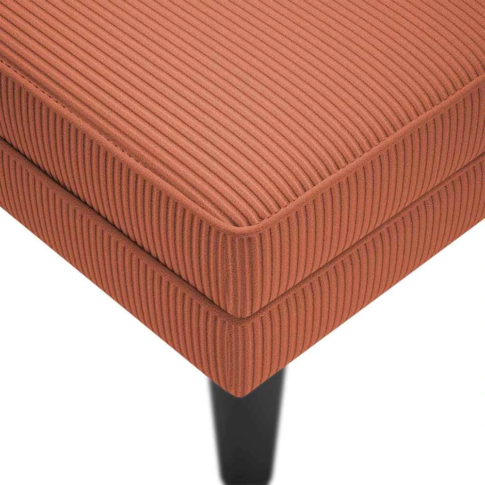 Fotelis Poilsio sofa su pagalvės raudonai oranžiniu velveto audinys