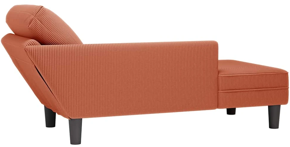 Fotelis Poilsio sofa su pagalvės raudonai oranžiniu velveto audinys