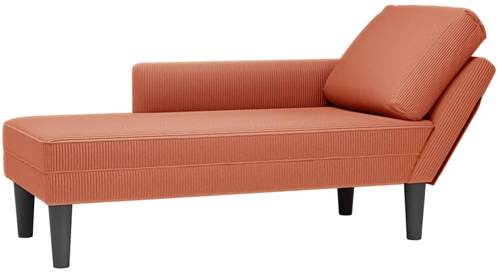 Fotelis Poilsio sofa su pagalvės raudonai oranžiniu velveto audinys