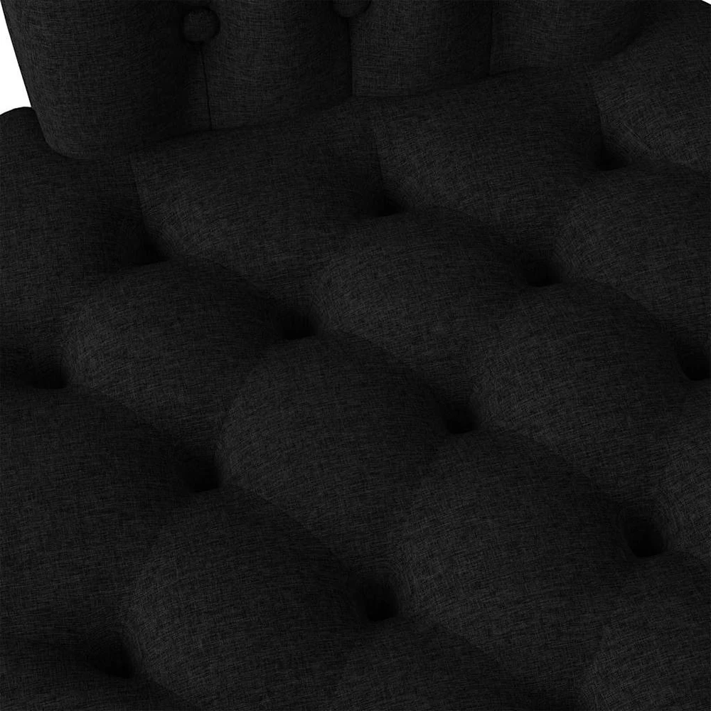 Krėslas Juoda 56,5 x 70 x 110 cm audinys