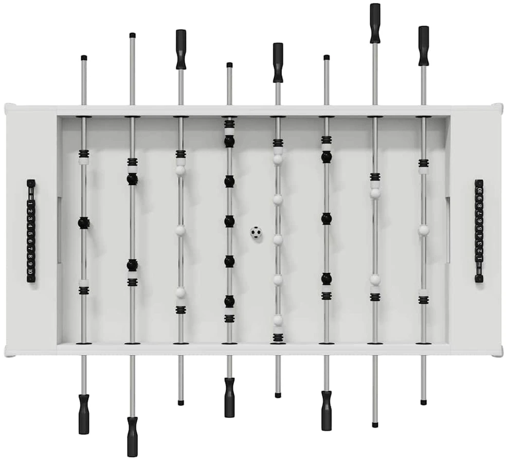 Fuzbolas stalas Baltas 146,5 x 74 x 85 cm Apdirbta mediena