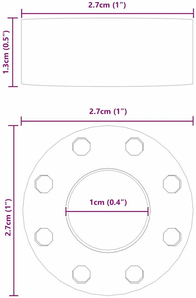 Stalo futbolo kamuoliukai 16 vnt. Juoda 2,7 x 2,7 x 1,3 cm TPE