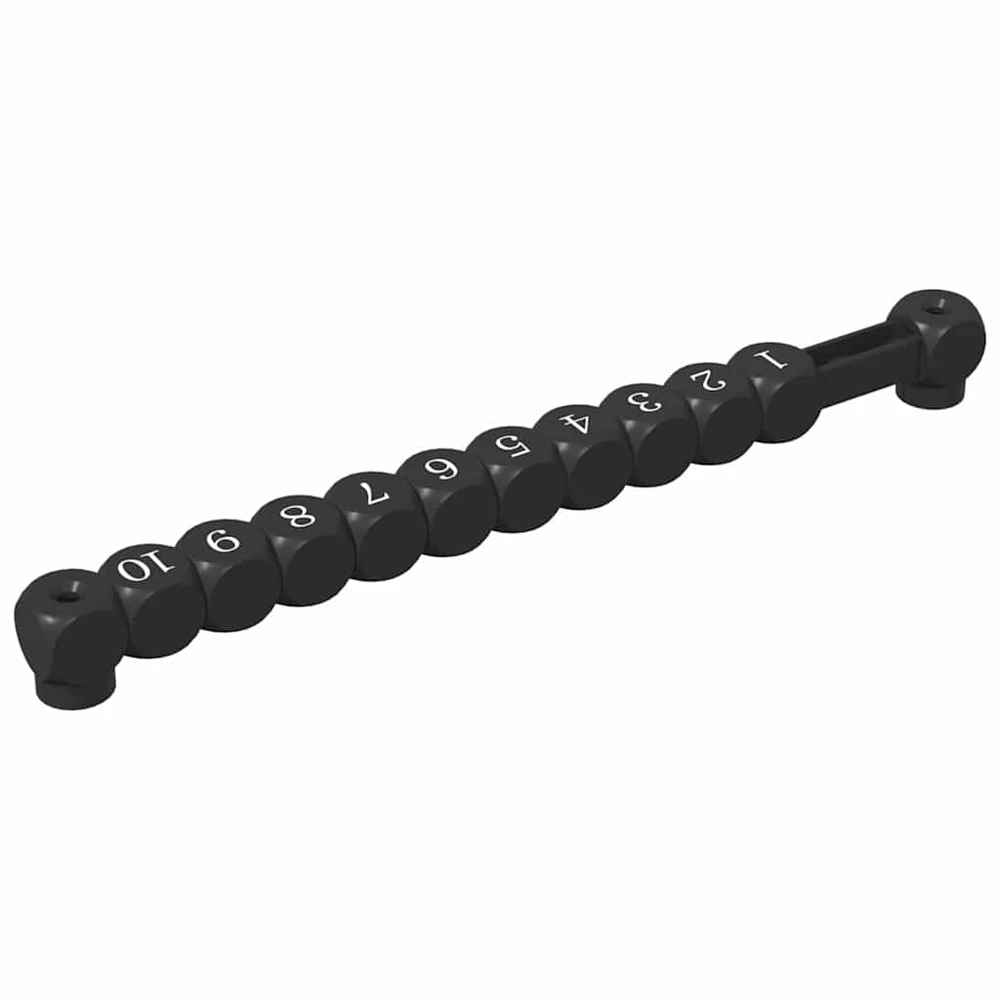 Futbolo stalo žaidėjai 2 vnt. Juodas 30 x 2,2 x 2,9 cm HIPS