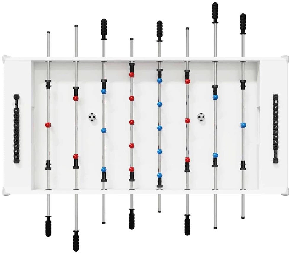 Fuzbolas stalas Baltas 125 x 60,5 x 80 cm Apdirbta mediena