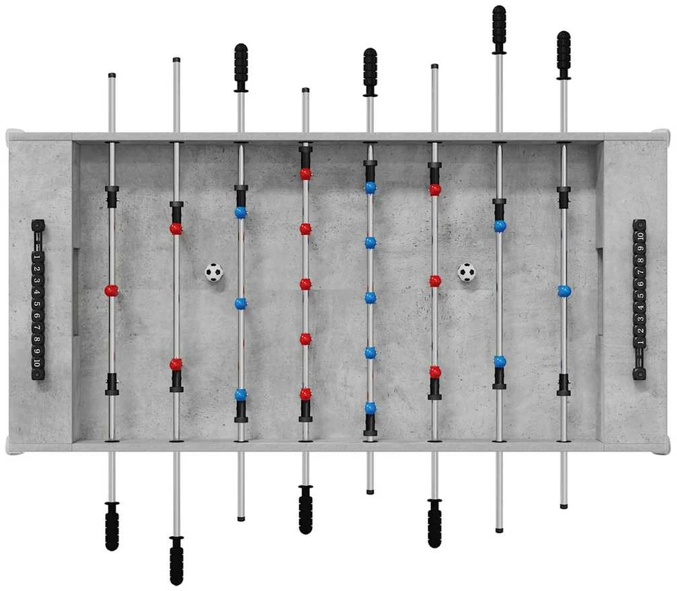 Fuzbolas stalas Betono Pilka 125 x 60,5 x 80 cm