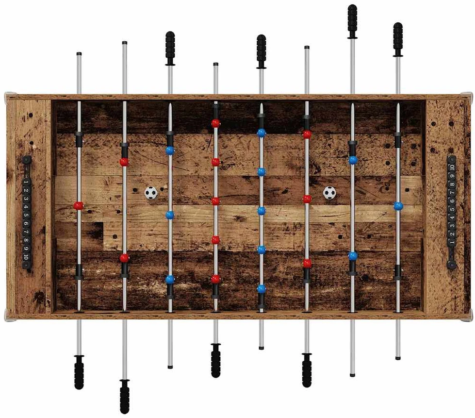 Fuzbolas stalas Senas medis 125 x 60,5 x 80 cm Apdirbta mediena