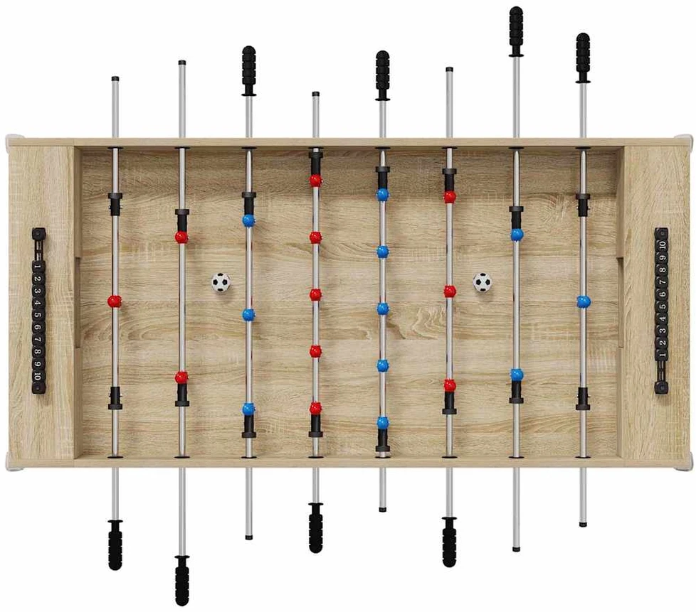 Fuzbolas stalas Sonoma ąžuolas 125 x 60,5 x 80 cm