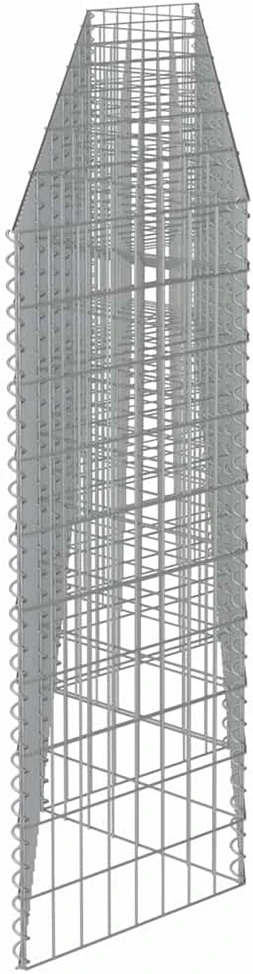 Gabiono siena, galvanizuotas plienas, 450x30x100cm