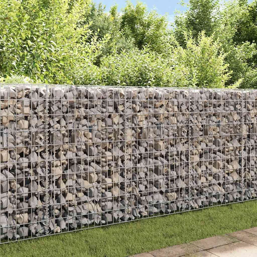 Gabiono siena, galvanizuotas plienas, 450x30x100cm
