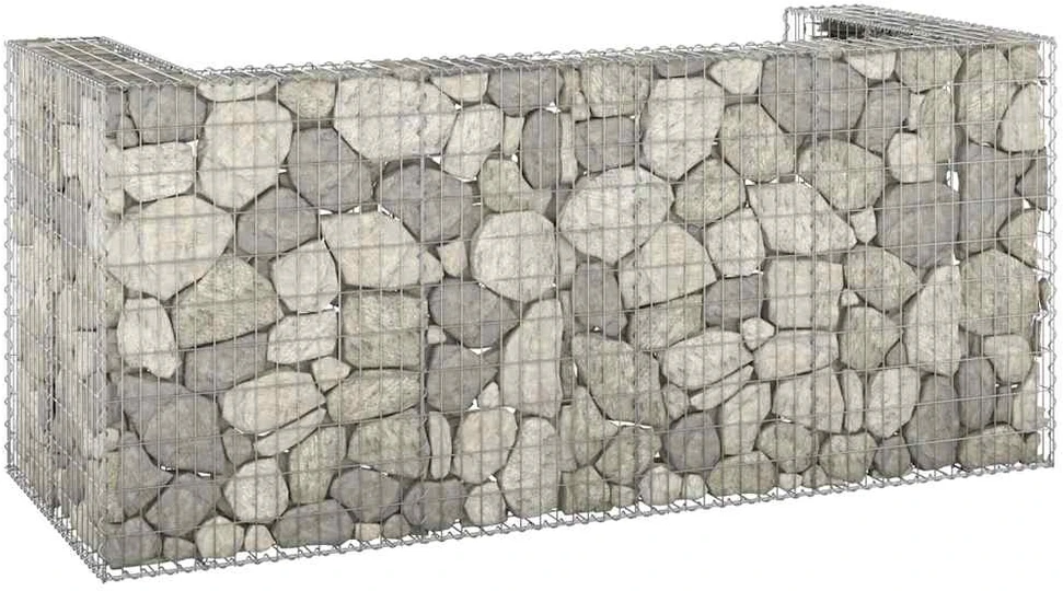 Gabiono siena konteineriams, 254x100x110cm, plienas