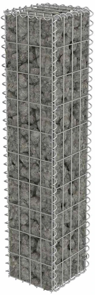Gabiono siena su dang., galvanizuotas plienas, 20x20x100cm