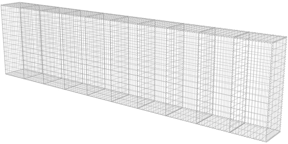 Gabiono siena su dang., galvanizuotas plienas, 600x50x150cm