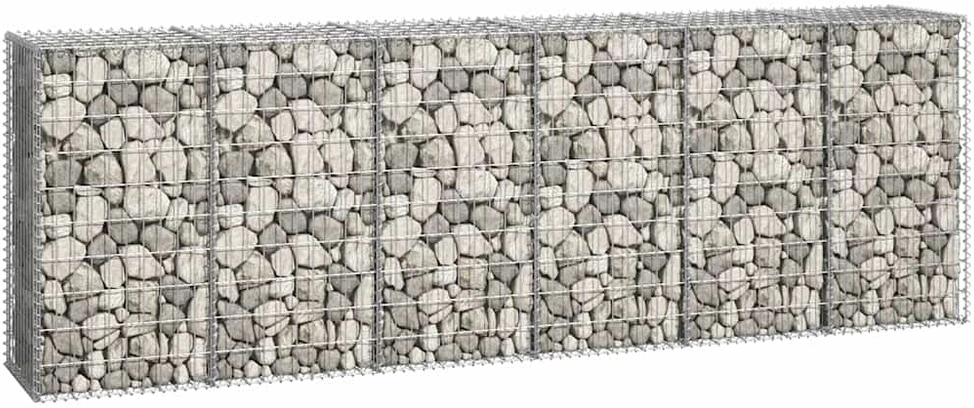 Gabiono siena su dang., galvanizuotas plienas, 300x50x100cm