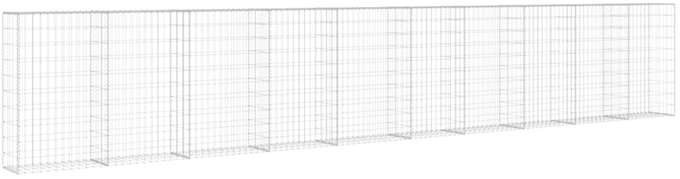 Gabiono siena su dang., galvanizuotas plienas, 600x30x100cm