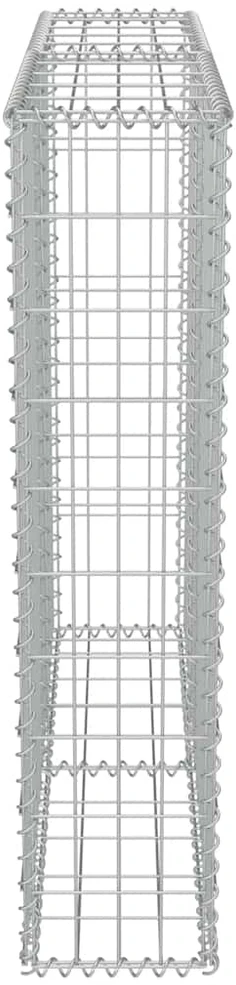 Gabiono siena su dang., galvanizuotas plienas, 100x20x100cm