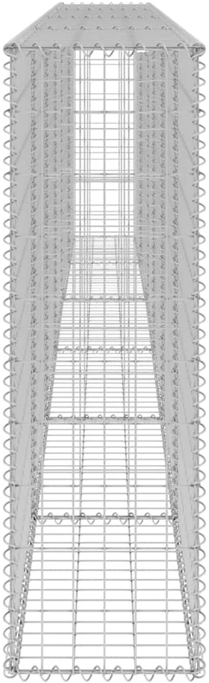 Gabiono siena su dangčiais, 300x30x100cm, galvanizuotas plienas