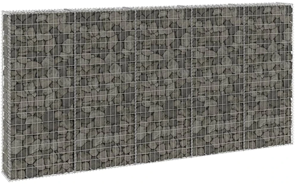 Gabiono siena su dangčiais, 300x30x150cm, galvanizuotas plienas