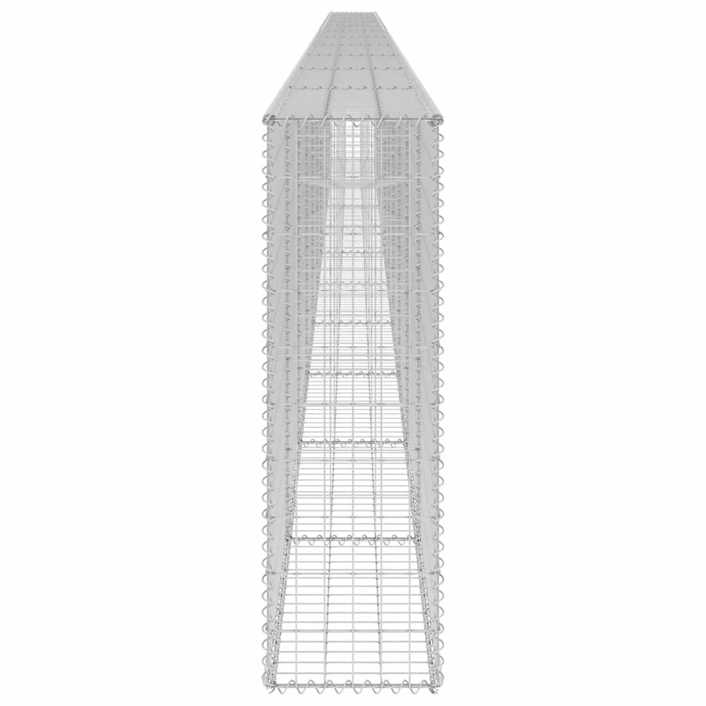 Gabiono siena su dangčiais, 900x30x100cm, galvanizuotas plienas