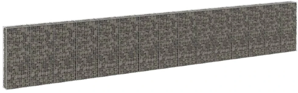 Gabiono siena su dangčiais, 900x30x150cm, galvanizuotas plienas
