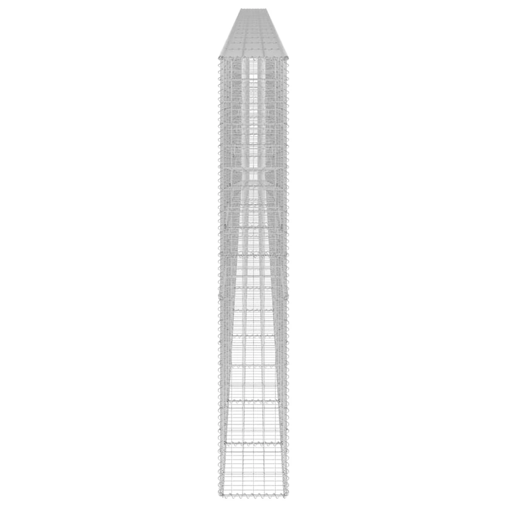 Gabiono siena su dangčiais, 900x30x200cm, galvanizuotas plienas