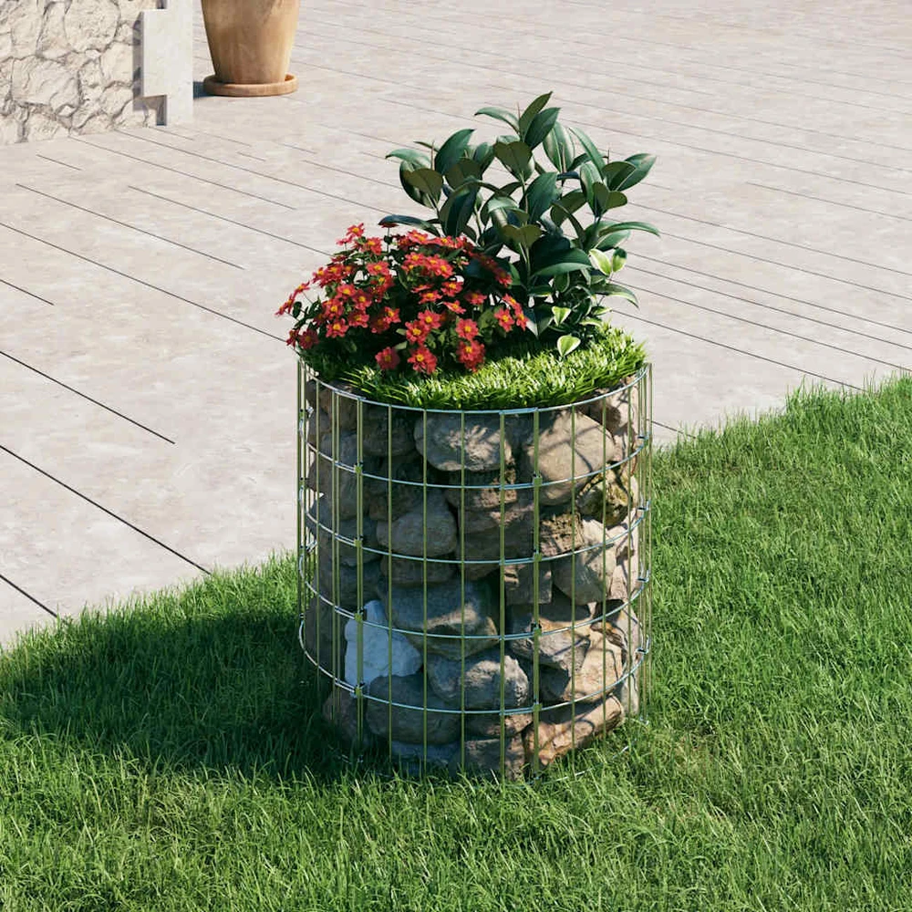 Gabiono stulpas, 50x50cm, galvanizuotas plienas, apskritas