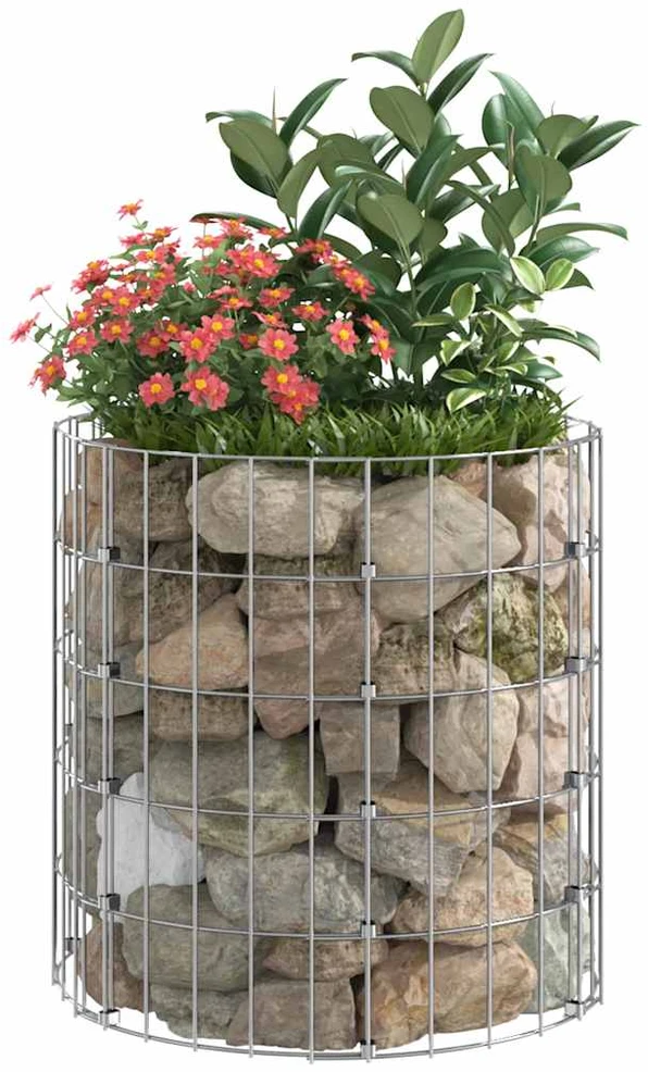 Gabiono stulpas, 50x50cm, galvanizuotas plienas, apskritas