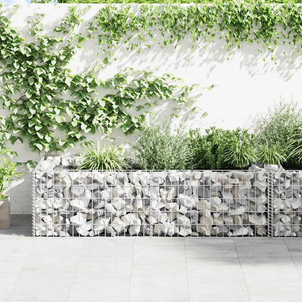 Gabiono vazonas, galvanizuotas plienas, 180x90x50cm