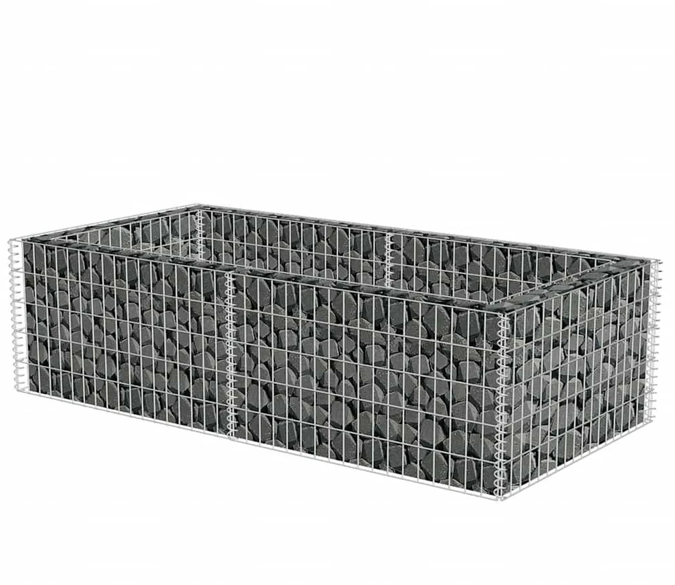 Gabiono vazonas, galvanizuotas plienas, 180x90x50cm