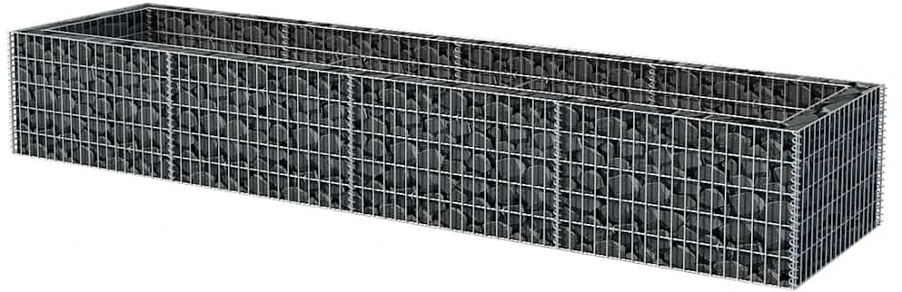 Gabiono vazonas, plienas, 360x90x50cm, aukštas