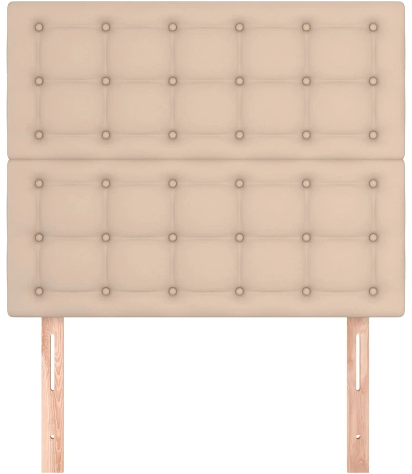 Galvūgaliai, 2vnt., kapučino, 100x5x78/88 cm, dirbtinė oda