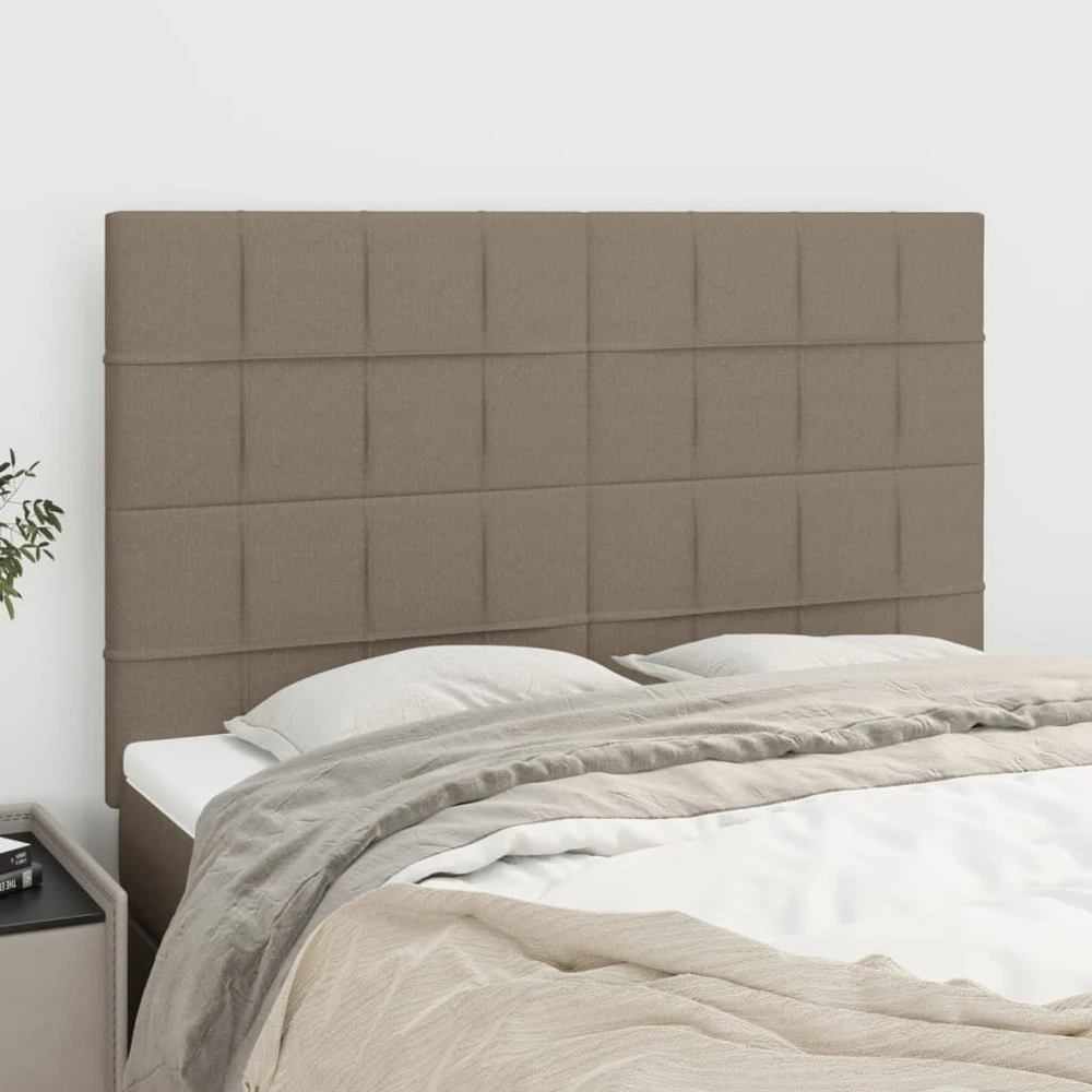 Galvūgaliai, 4vnt., taupe spalvos, 72x5x78/88cm, audinys