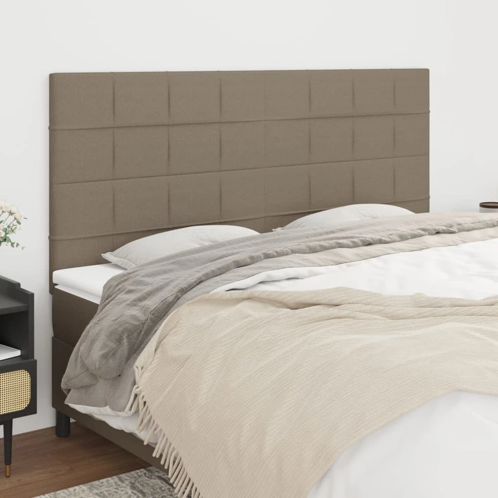Galvūgaliai, 4vnt., taupe spalvos, 80x5x78/88cm, audinys