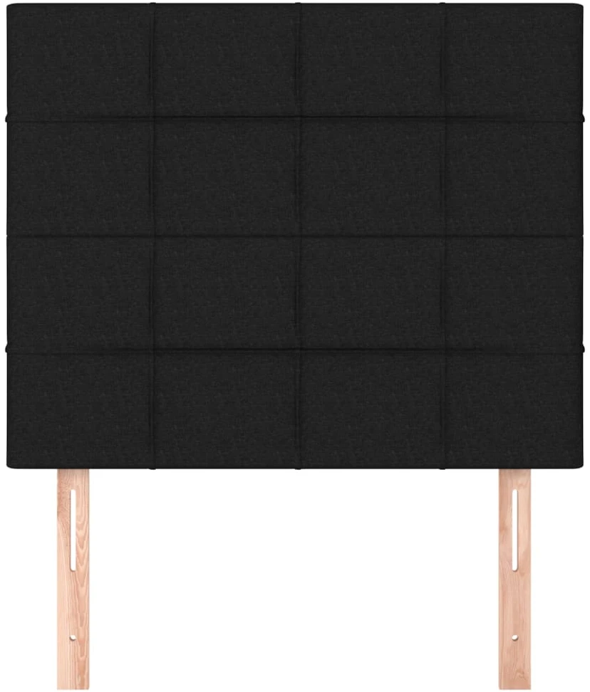 Galvūgalis, 2vnt., juodos spalvos, 100x5x78/88cm, audinys