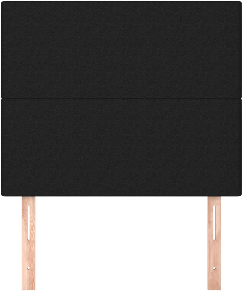 Galvūgalis, 2vnt., juodos spalvos, 100x5x78/88cm, audinys