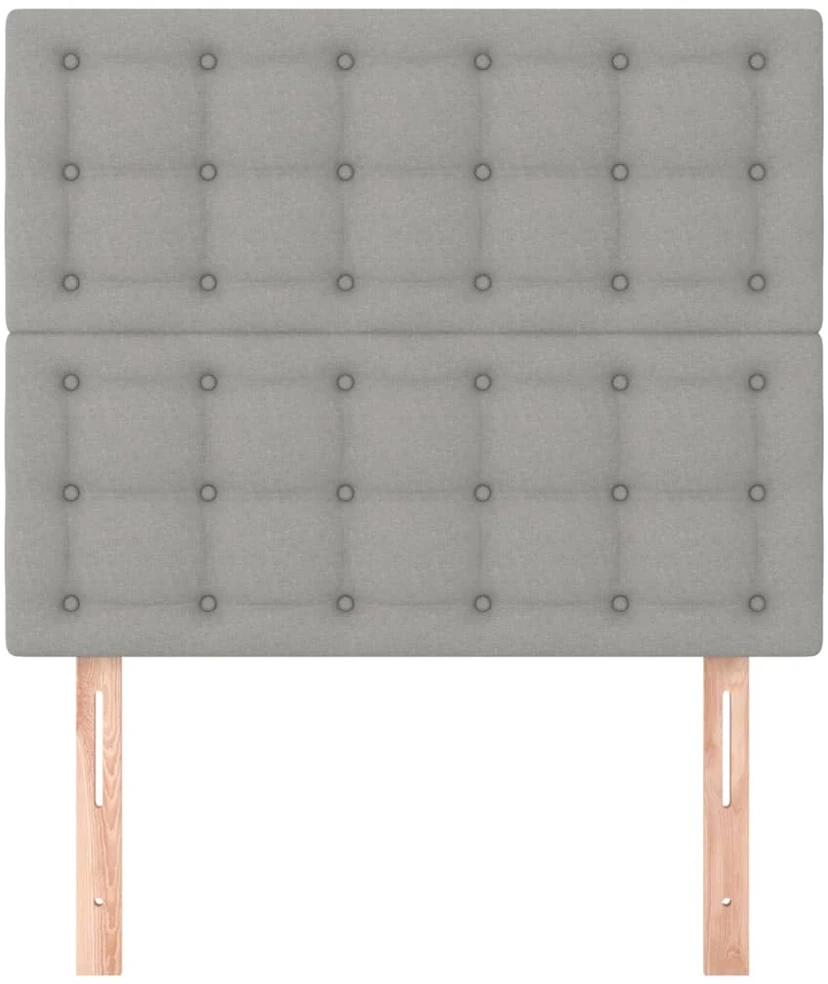 Galvūgalis, 2vnt.,šviesiai pilkos spalvos,100x5x78/88cm,audinys