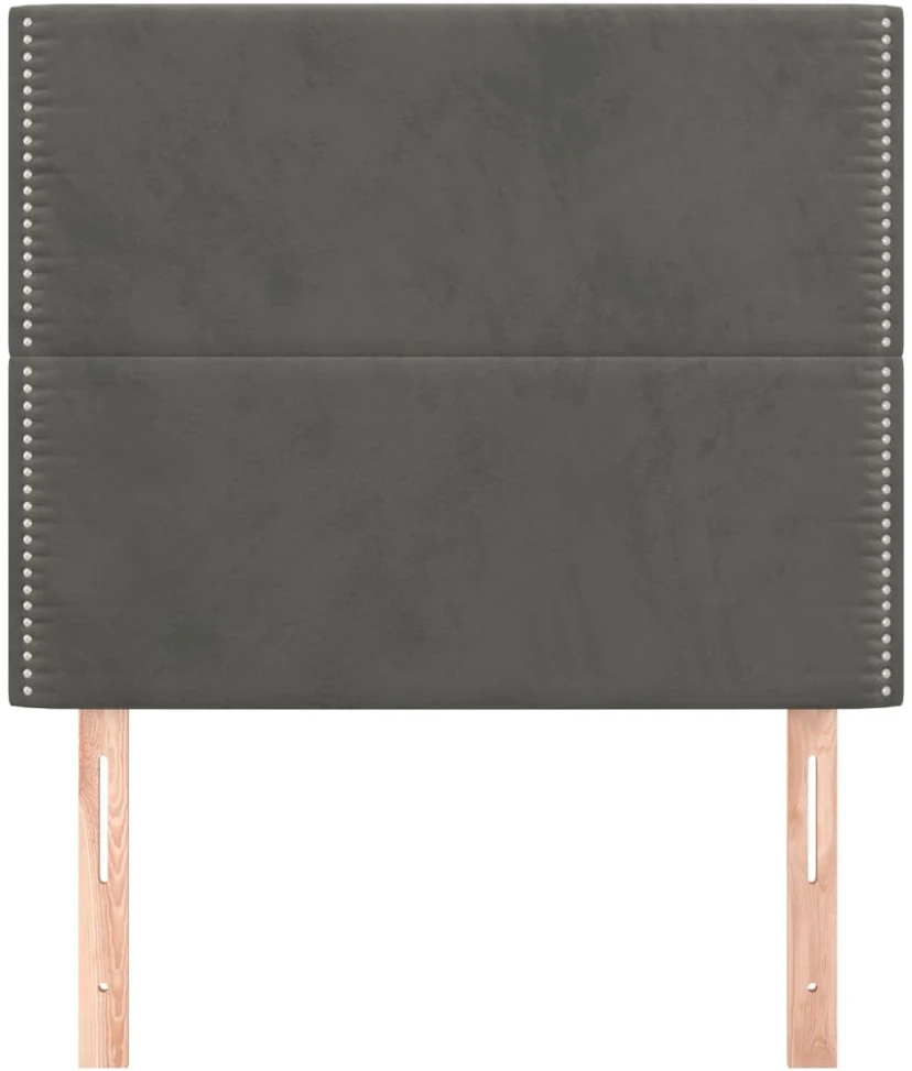 Galvūgalis, 2vnt.,tamsiai pilkos spalvos,100x5x78/88cm, aksomas