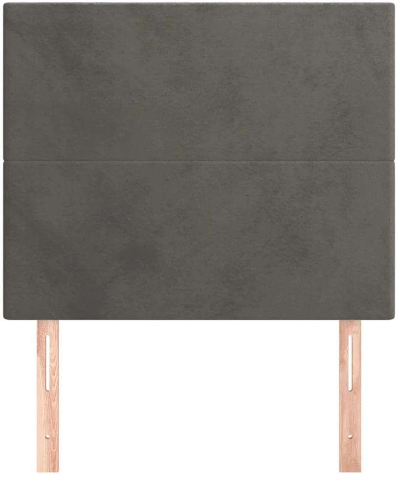 Galvūgalis, 2vnt.,tamsiai pilkos spalvos,100x5x78/88cm, aksomas