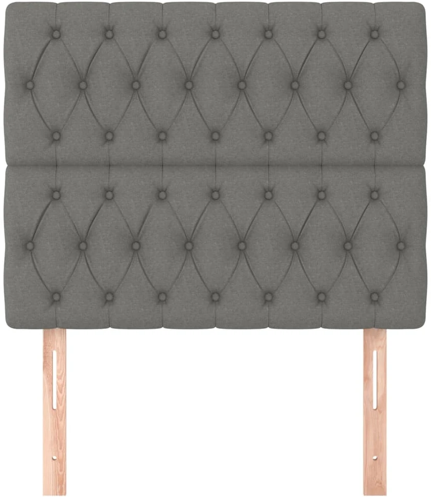 Galvūgalis, 2vnt.,tamsiai pilkos spalvos,90x7x78/88cm, audinys