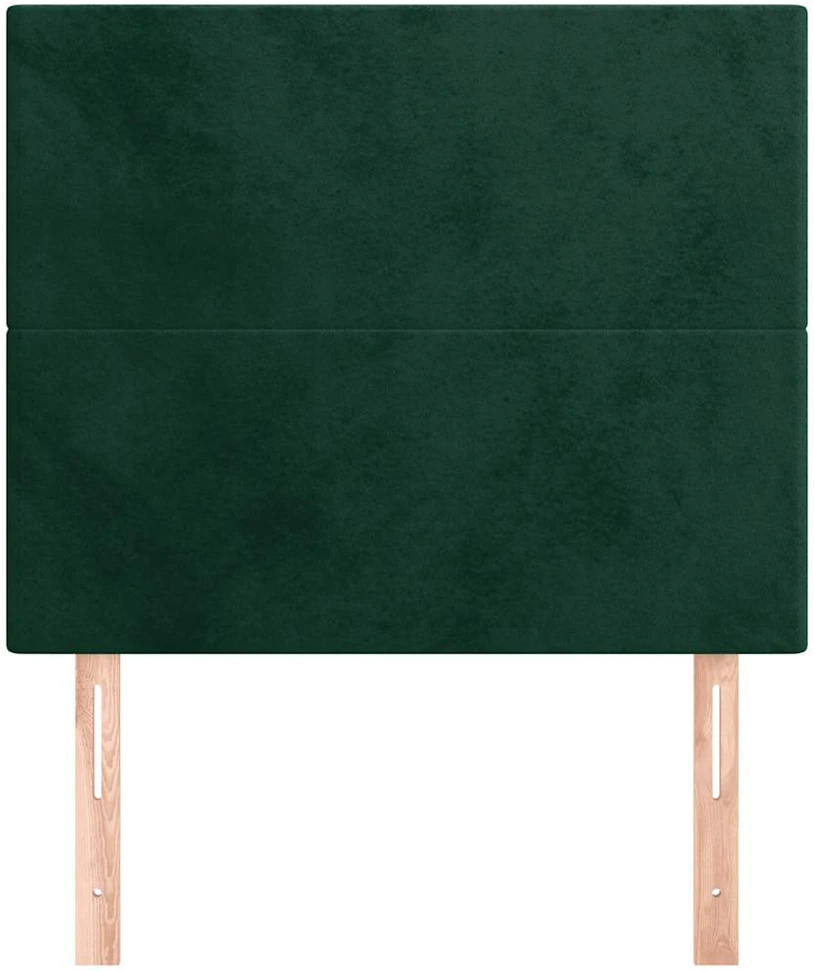Galvūgalis, 2vnt.,tamsiai žalios spalvos,100x5x78/88cm, aksomas