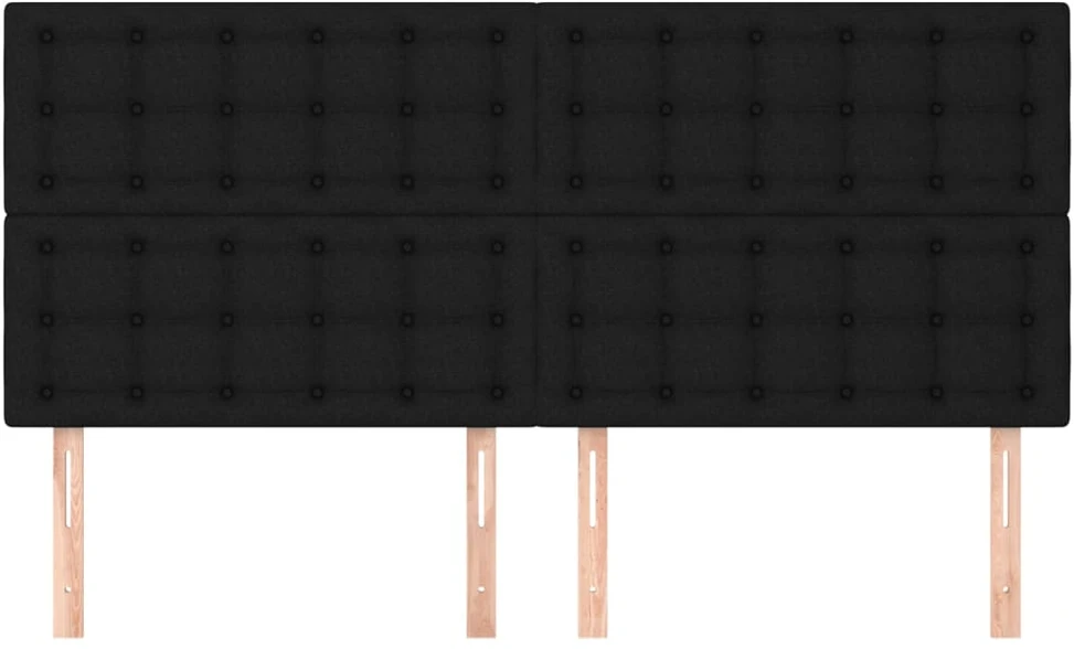 Galvūgalis, 4vnt., juodos spalvos, 100x5x78/88cm, audinys