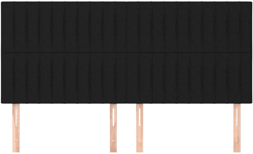 Galvūgalis, 4vnt., juodos spalvos, 100x5x78/88cm, audinys