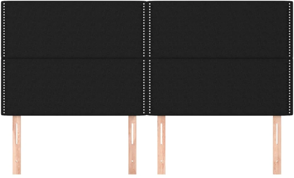 Galvūgalis, 4vnt., juodos spalvos, 100x5x78/88cm, audinys