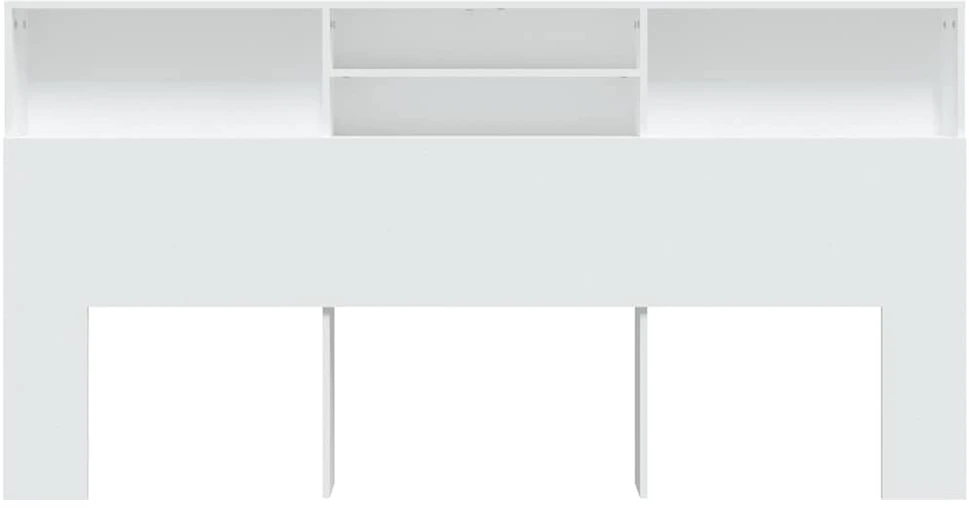 Galvūgalis-spintelė, baltos spalvos, 200x19x103,5cm