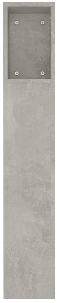Galvūgalis-spintelė, betono pilkos spalvos, 180x18,5x104,5cm