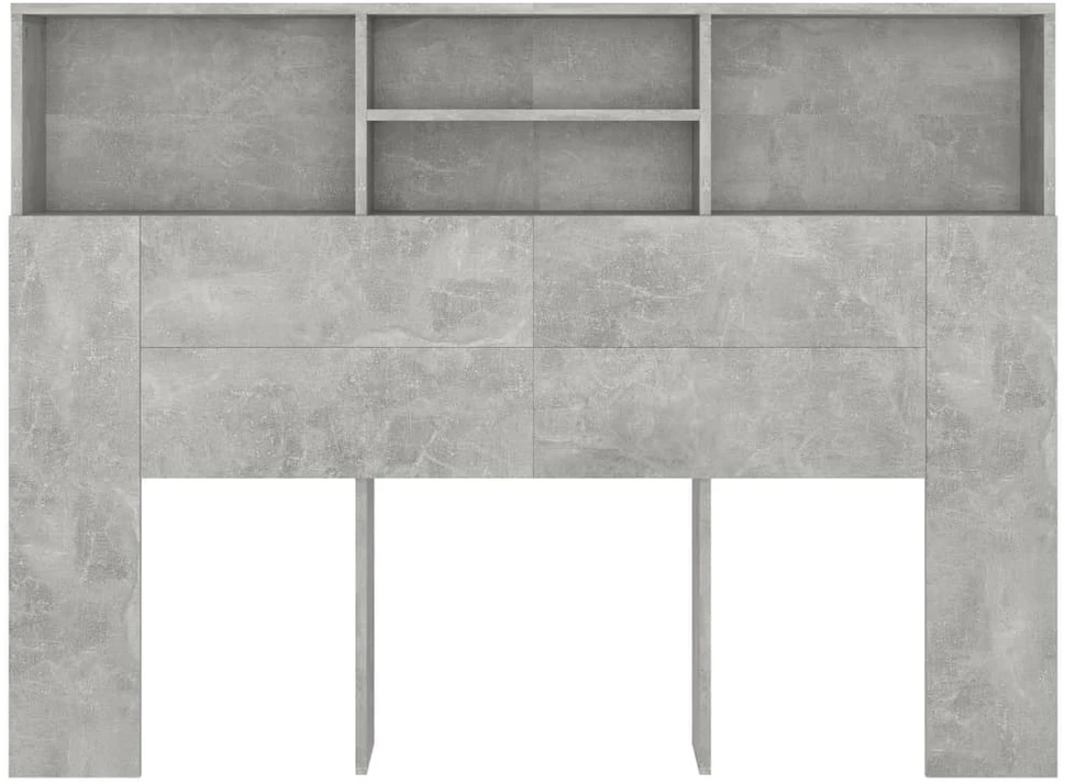 Galvūgalis-spintelė, betono pilkos spalvos, 140x19x103,5cm