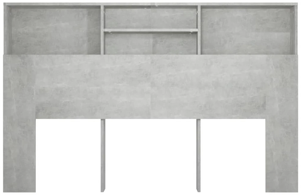 Galvūgalis-spintelė, betono pilkos spalvos, 160x19x103,5cm