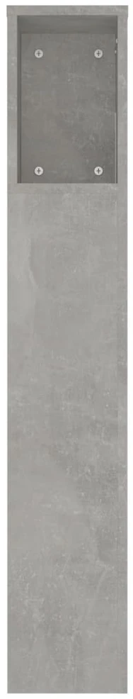 Galvūgalis-spintelė, betono pilkos spalvos, 220x18,5x104,5cm